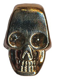 3/4" Skull Cord Slider-Gold