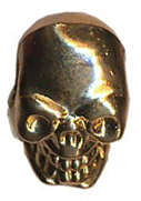 1/2" Skull Cord Slider-Gold