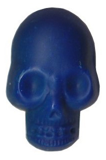 1" Skull Tack-Neon Blue