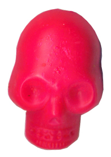 1" Skull Tack-Neon Pink