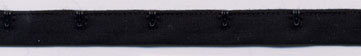 1" Spaced Black Enamel Hook On Black Tape