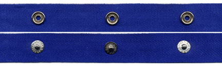 2" Spaced 15L Snap Tape on 3/4" Royal Twill Tape