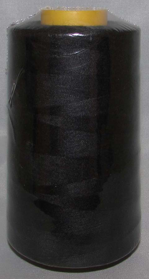 <font color="red">IN STOCK</font><br>100% Spun Poly T27 (130 gram cone) Sewing Thread-Black