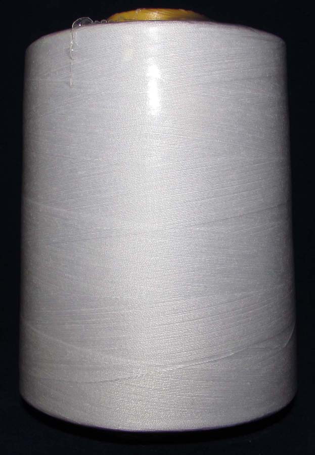 <font color="red">IN STOCK</font><br>100% Spun Poly T27 (260 gram cone) Sewing Thread-White
