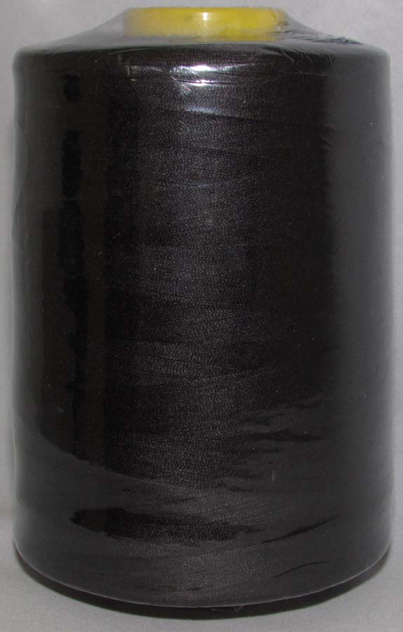 <font color="red">IN STOCK</font><br>100% Spun Poly T27 (260 gram cone) Sewing Thread-Black