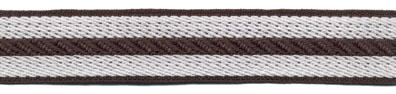 <font color="red">IN STOCK</font><br>1" Poly/Cotton Rail Road Stripe-Charcoal/White