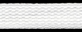 <font color="red">IN STOCK</font><br>1" Cotton Webbing-White<br>(Industry Standard)