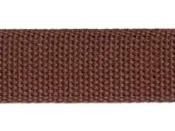<font color="red">IN STOCK</font><br>1+1/4" Cotton Webbing-Brown<br>(Industry Standard)