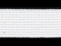 <font color="red">IN STOCK</font><br>1+1/2" Cotton Webbing-White<br>(Industry Standard)