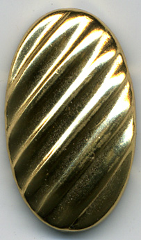 Engraved Oval Nailhead-Gold