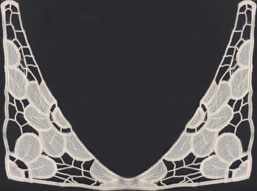 9.5" x 7" Venise Collar-Raw White