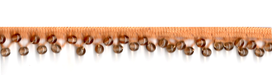 <font color="red">IN STOCK</font><br>3/4" Cotton Beaded Crochet Trim-Gold