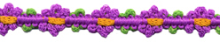 <font color="red">IN STOCK<br>MADE IN USA</font><br>1/2" Poly Daisy Embroidery-Tropical
