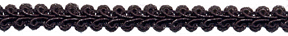 <font color="red">IN STOCK</font><br>3/8" Poly Chinese Braid-Black