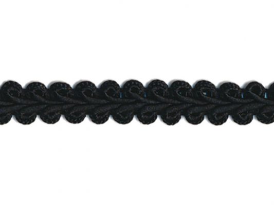 <font color="red">IN STOCK</font><br>9/16" Poly Chinese Braid-Black