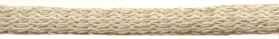 <font color="red">IN STOCK<br>MADE IN USA</font><br>3/8" Flat Cotton Knit Sleeve-Natural