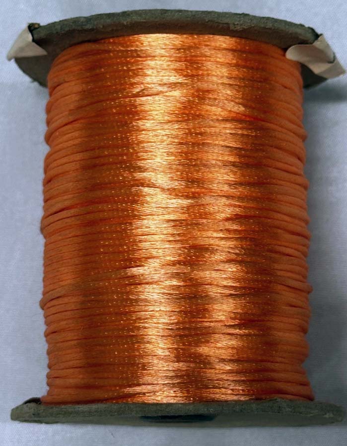 <font color="red">IN STOCK</font><br>#1 Rayon Satin Rattail Cord-Peach
