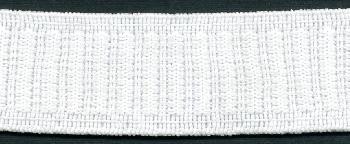 <font color="red">IN STOCK</font><br>3/4" Poly Non-Roll Elastic-White