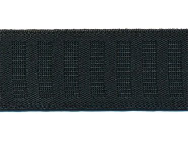 <font color="red">IN STOCK<br>MADE IN USA</font><br>1+1/4" Non Roll Elastic-Black