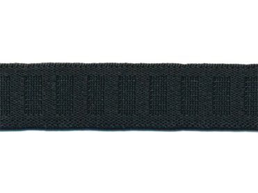 <font color="red">IN STOCK<br>MADE IN USA</font><br>3/4" Non Roll Elastic-Black