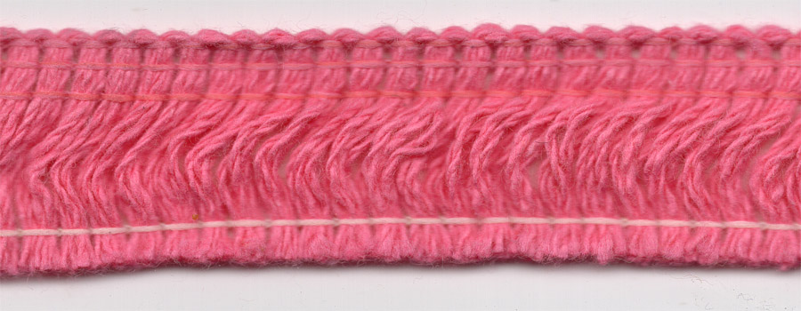 <font color="red">IN STOCK<br>INDUSTRY STANDARD</font><br>1" Poly/Cotton Brush Fringe-Pink