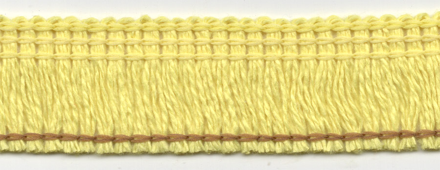 <font color="red">IN STOCK<br>INDUSTRY STANDARD</font><br>1" Poly/Cotton Brush Fringe-Yellow