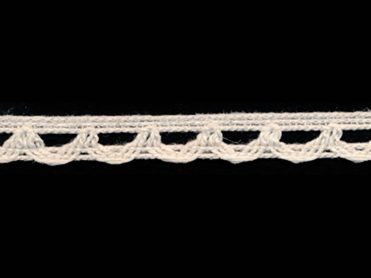 <font color="red">IN STOCK</font><br>1/2" Cotton Cluny Lace-Natural