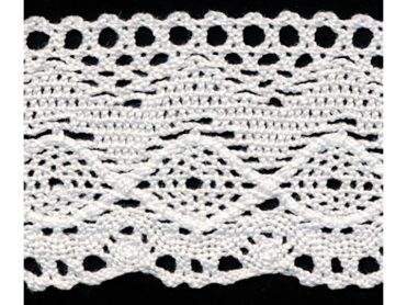 <font color="red">IN STOCK</font><br>2+1/2" Cotton Cluny Galloon-Antique White