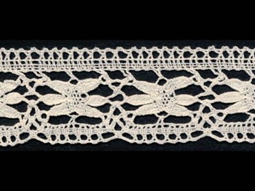<font color="red">IN STOCK</font><br>1+1/4" Cotton Cluny Lace-Ivory