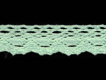 <font color="red">IN STOCK</font><br>7/8" Cotton Cluny Lace-Mint