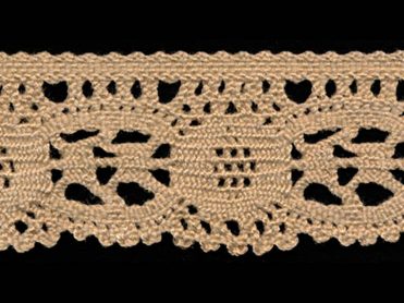 <font color="red">IN STOCK</font><br>1+3/8" Cotton Cluny Knit-Khaki