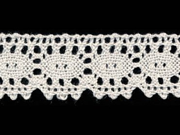<font color="red">IN STOCK</font><br>1" Cotton Cluny Lace-Ivory