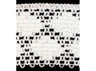 <font color="red">IN STOCK</font><br>3" Poly/Cotton Cluny Lace-White