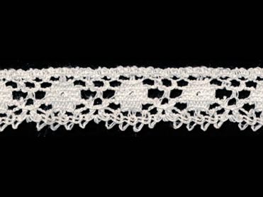 <font color="red">IN STOCK</font><br>3/4" Poly/Cotton Cluny Lace-Ivory