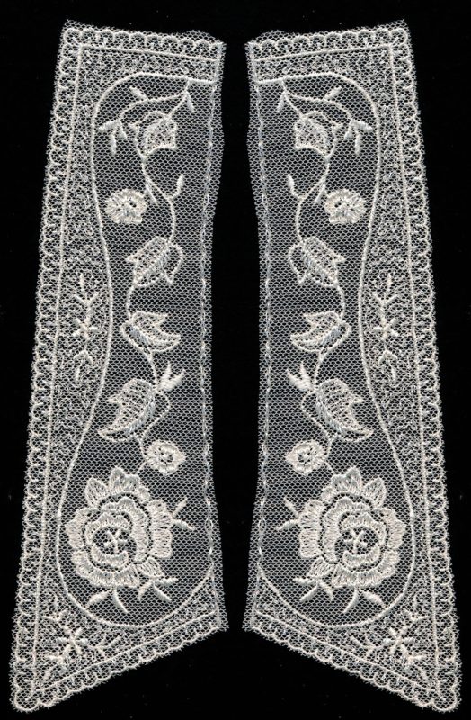 <font color="red">IN STOCK</font><br>6" x 8" Rayon/Poly Net Collar-White