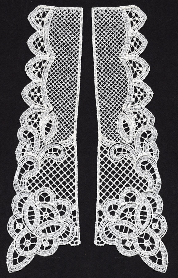 <font color="red">IN STOCK</font><br>2+1/2” x 9+1/2” Venise Lace Collar-Candlelight