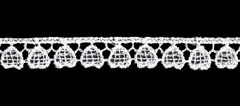 <font color="red">IN STOCK</font><br>3/8" Rayon Venise Lace- White