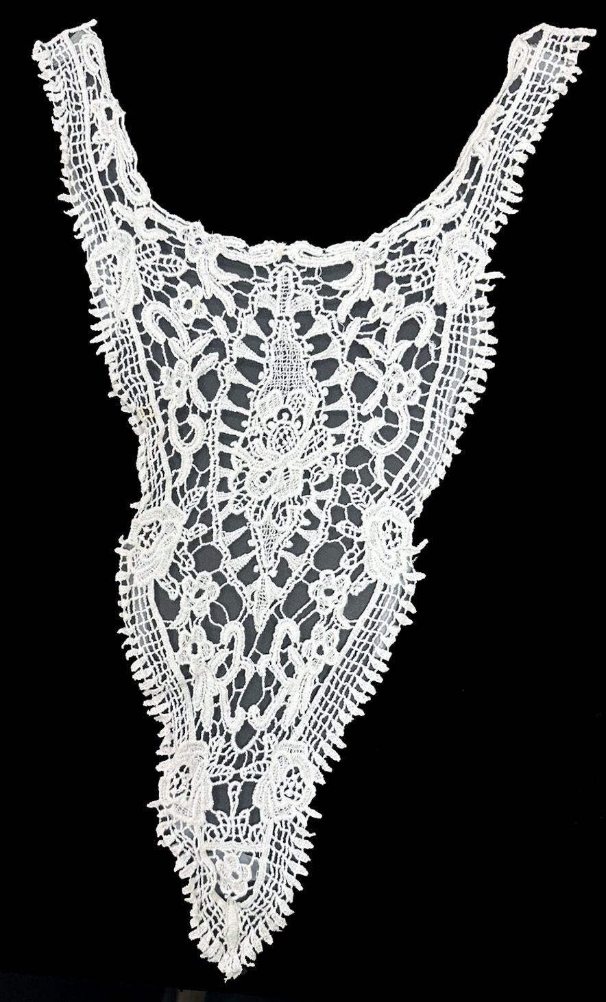 <font color="red">IN STOCK</font><br>10+1/2" x 18+1/2" Cotton Venise Yoke-White
