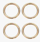 <font color="red">IN STOCK</font><br>1/2" Metal "O" Ring-Gold<br>(Image Enlarged)