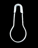 <font color="red">IN STOCK</font><br>Pear Safety Pins-White