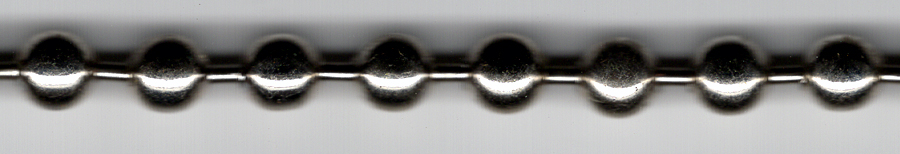 <font color="red">IN STOCK</font><br>6MM Brass Ball Chain-Nickel<br>(On hanks of 60 feet)