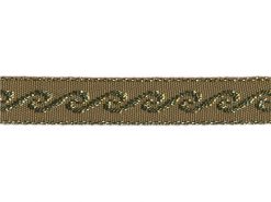 <font color="red">IN STOCK</font><br>1/2" Poly Metallic Crested Wave-Olive Gold