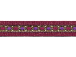 <font color="red">IN STOCK</font><br>5/8" Metallic Jewel Pattern-Raspberry Gold Wine White Peach