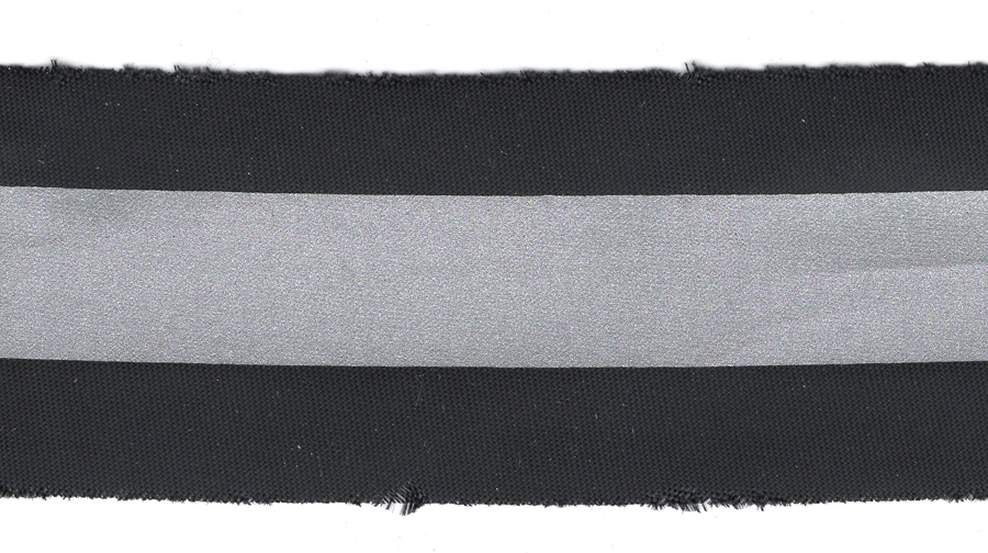 <font color="red">IN STOCK</font><br>1+1/4" 3M Safety Reflector Satin Edge-Black