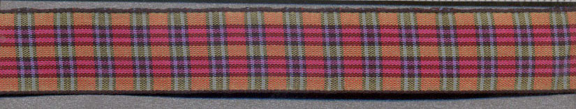 <font color="red">IN STOCK</font><br>7/8" Poly Society Tartan Plaid