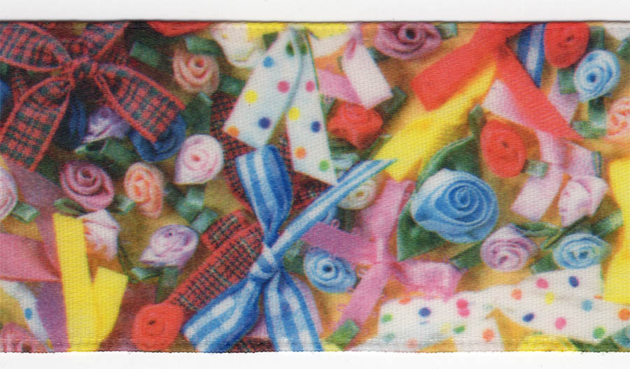 <font color="red">IN STOCK</font><br>1+1/2" Poly Satin Ribbon-Multi Bow Color