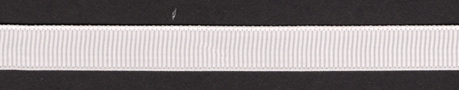 <font color="red">IN STOCK<br>CLOSE-OUT</font><br>3/8" Poly Grosgrain Ribbon-Soft White