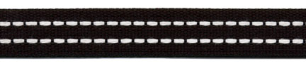 <font color="red">IN STOCK</font><br>5/8" Poly Dual Saddle Stitch-Black/White