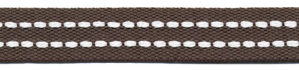 <font color="red">IN STOCK</font><br>5/8" Poly Dual Saddle Stitch-Charcoal/White