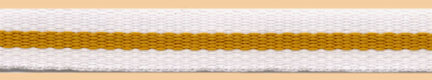 <font color="red">IN STOCK</font><br>3/8" Poly Heavy Twill 3 Stripe-White/Taupe/White